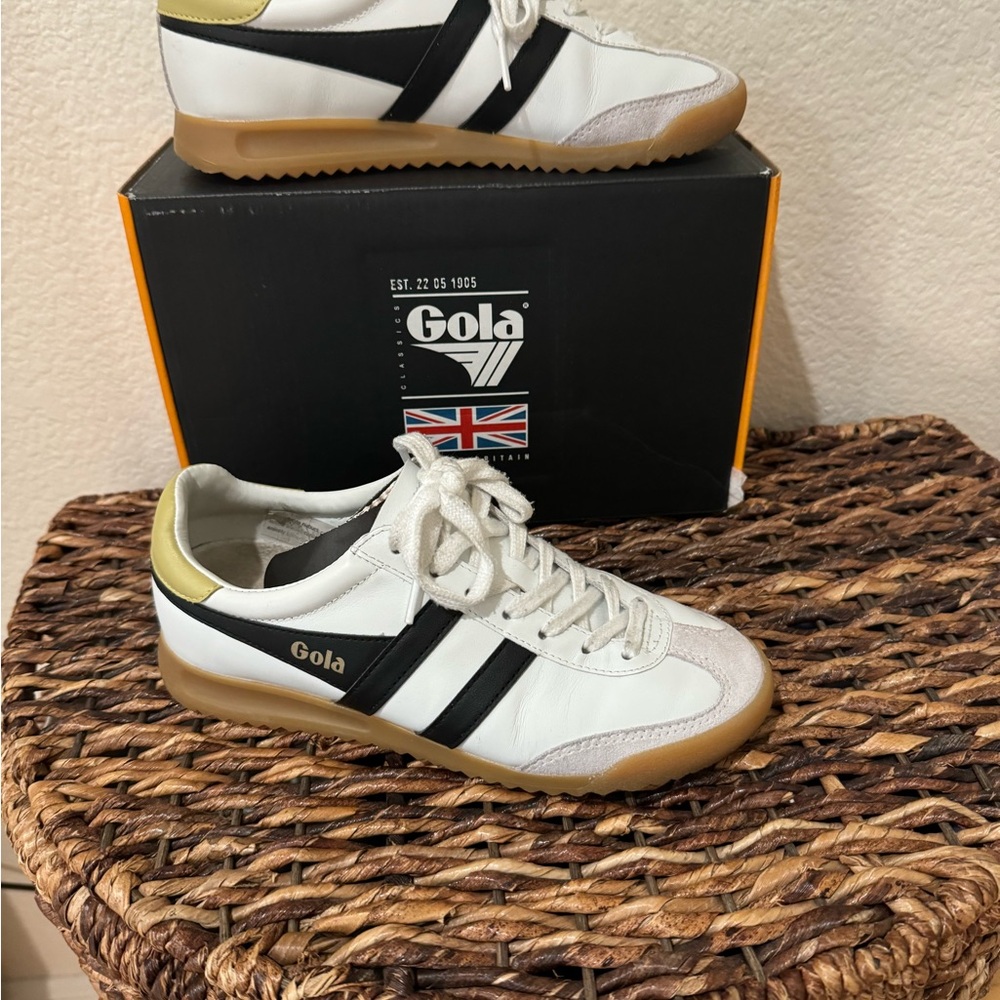 Gola Torpedo Sneakers in Black/White/Lemon in 6. Brand new